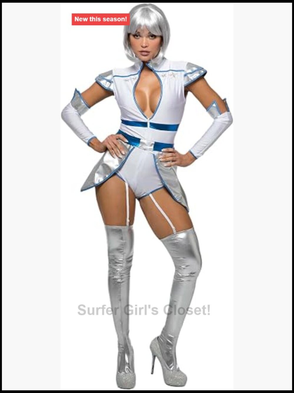 Music Legs Space Cadet Scientist Costume Polyester Elastane Halloween